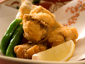 Deep-fried fugu (blowfish)